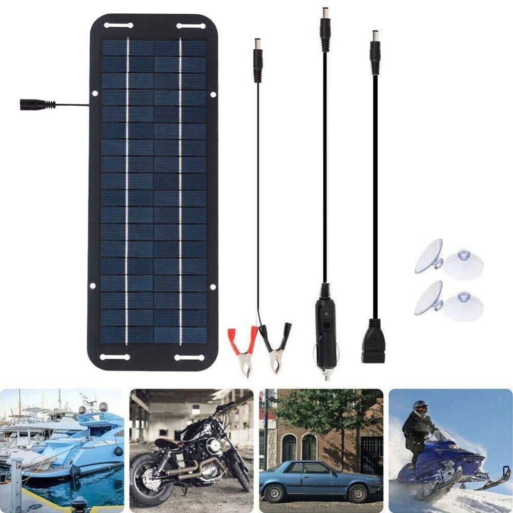 30W Solar Panel 18V Charging Camping Supply Doubles Output for current