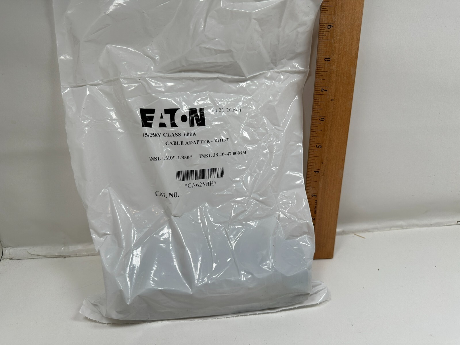 Eaton 15/25kV Class 600A Cable Adapter Bol-T CA625HH 1.510"-1.850"