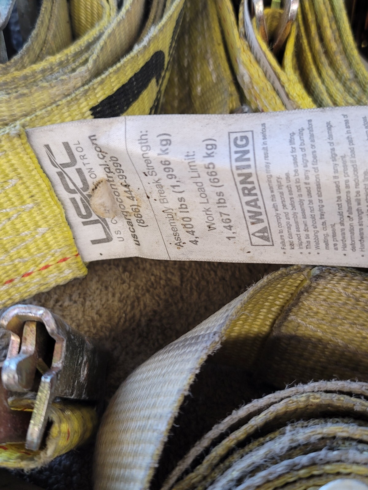 14 Cargo Ratchet Straps Hold Down Tie Down 2" 12' E Track Mytee Uscc US Logistic