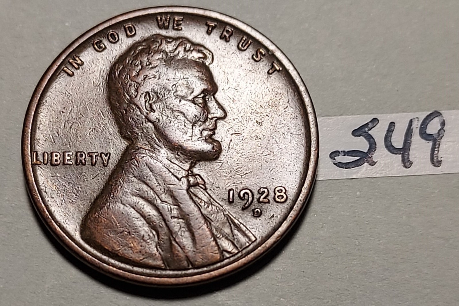 1928-D Lincoln Wheat Cent  Extremely Fine     #249