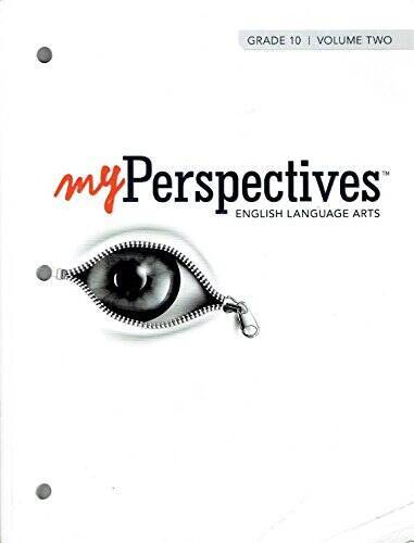 MYPERSPECTIVES ENGLISH LANGUAGE ARTS 2017 STUDENT EDITION GRADE 10      V - GOOD