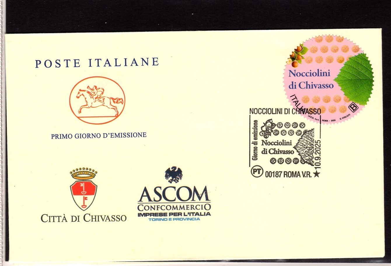 First Day Cover Italia Cavallino 2025 Nocciolini di Chivasso (Used)