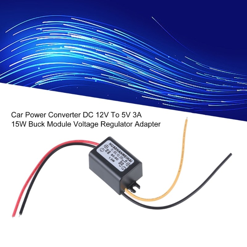Car Power Converter DC5V to 1.5V1A Step-down Voltage Regulator Module for Toy