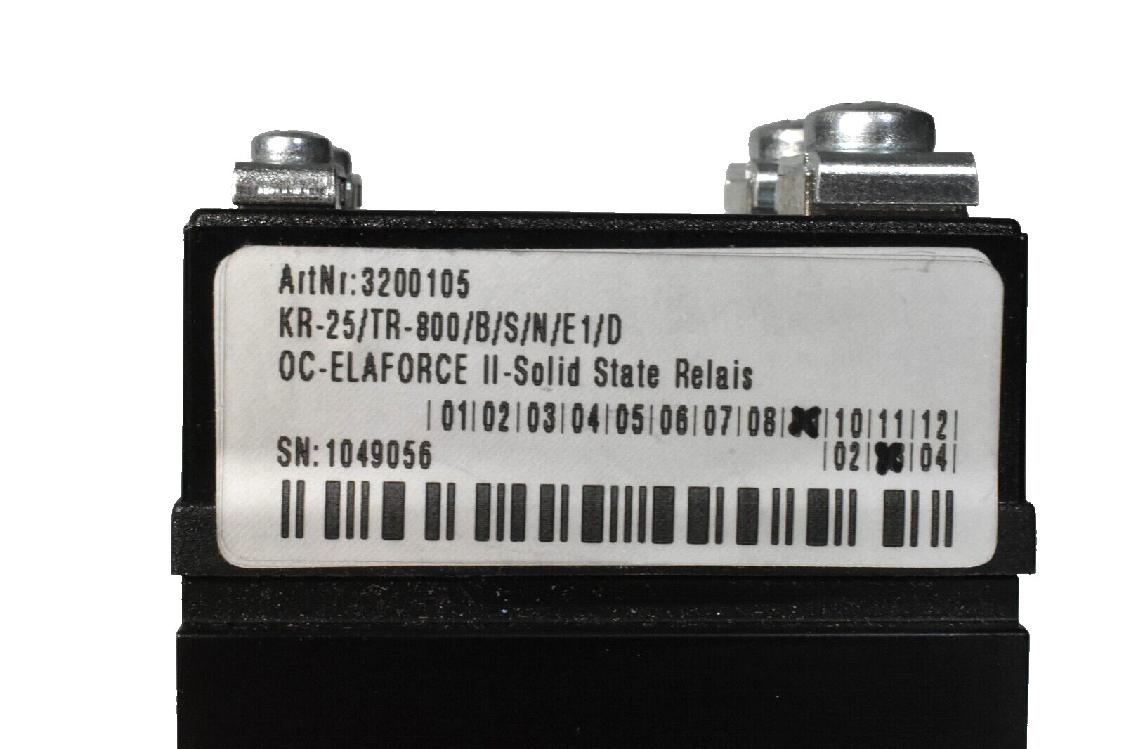 Elrest KR-25/TR-800/B/S/N/E1/D Solid State Relay OC-ELEFORCE II, 3200105 4-32VDC