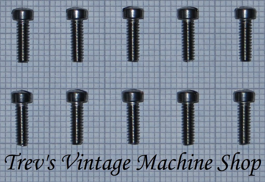 Velocette stainless steel timing cover screws, set of 10, 3/16 BSW x 5/8in
