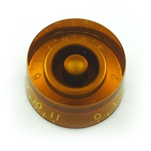 NEW - Speed Knobs For Guitar (2), #0-11 - AMBER