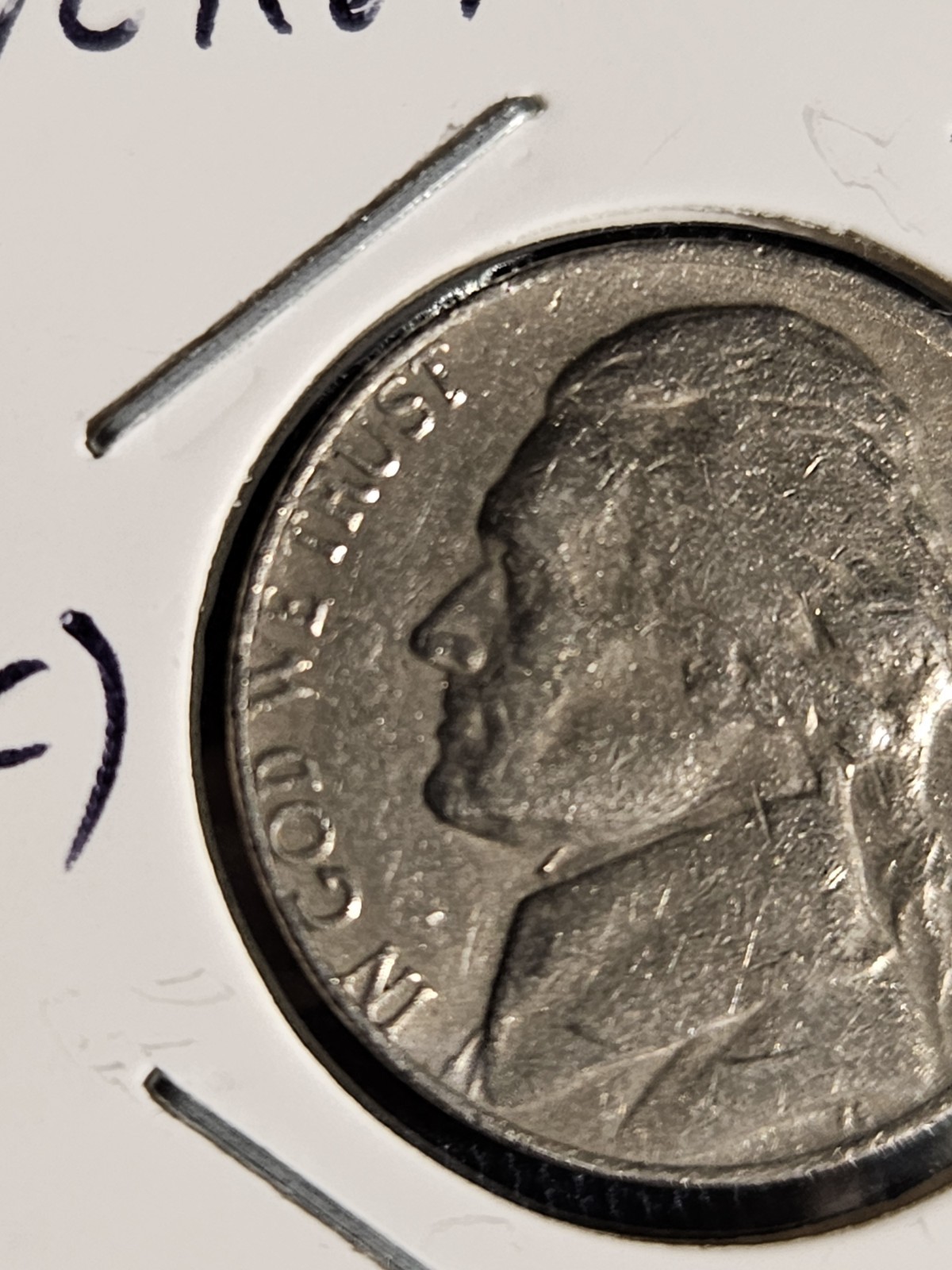 1977 Jefferson Nickel Errors No Mint Mark, (VF)