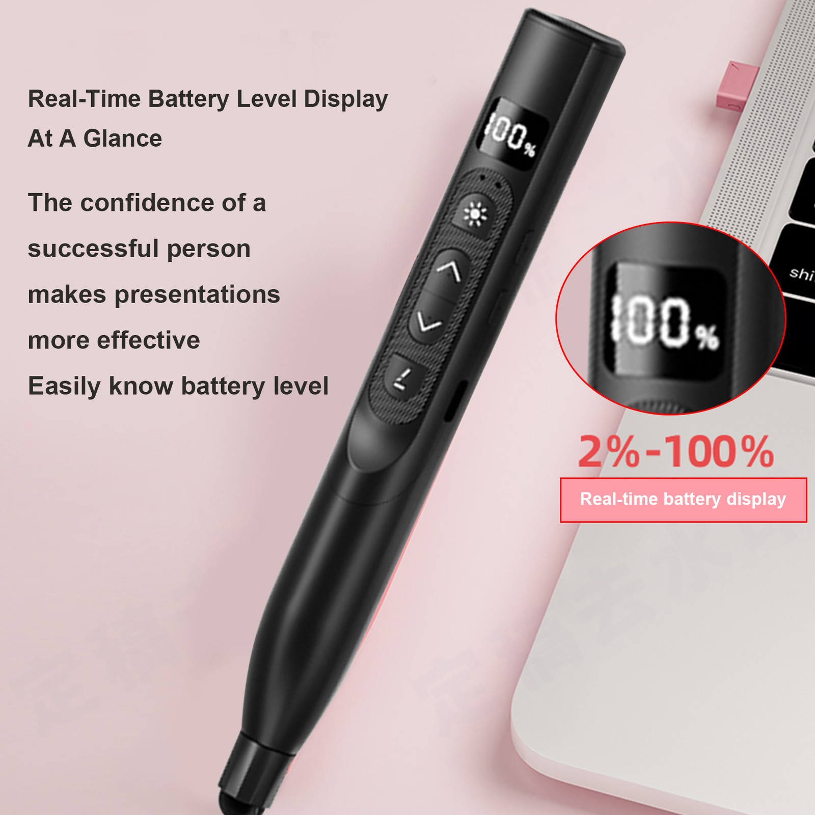 Smart Presentation Clicker Page Turner With Telescopic Pointer Stick Digita FIQP