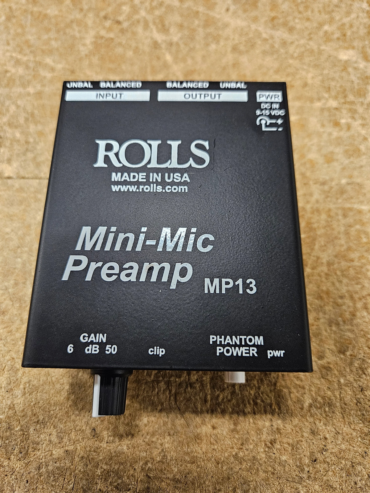 Rolls MP13-RST-02 1-Channel Mini Microphone Preamplifier