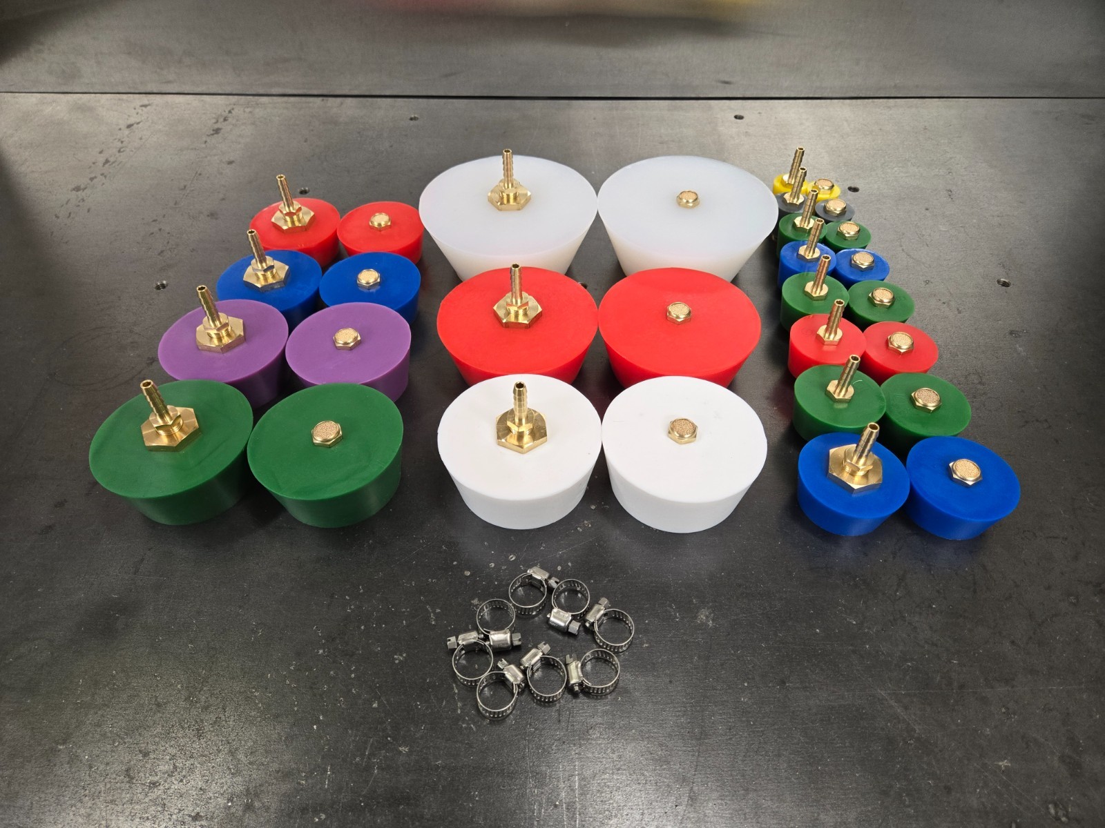 Complete Silicone Back Purge Plug Kit 3/4 to 5 inch for Tig Welding Stainless