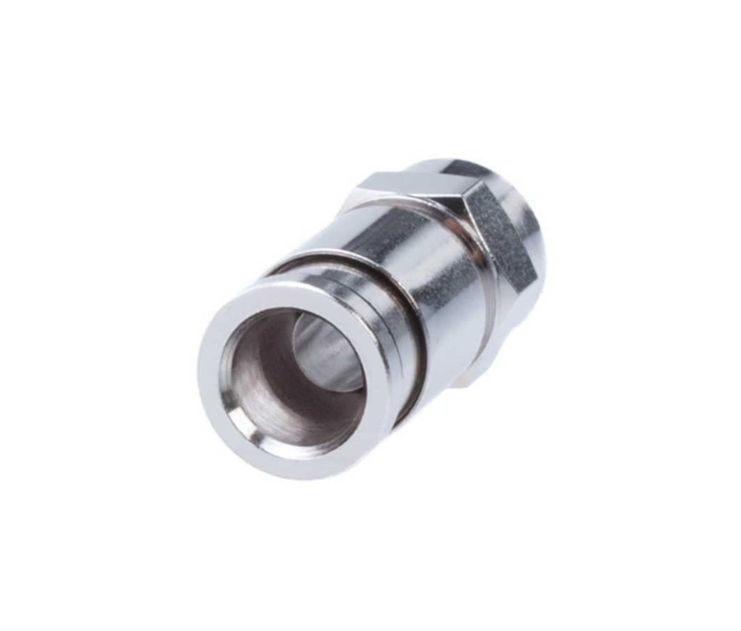 F Type Connector for RG6 Cable All Metal Coaxial Compression Fitting Coax Lot