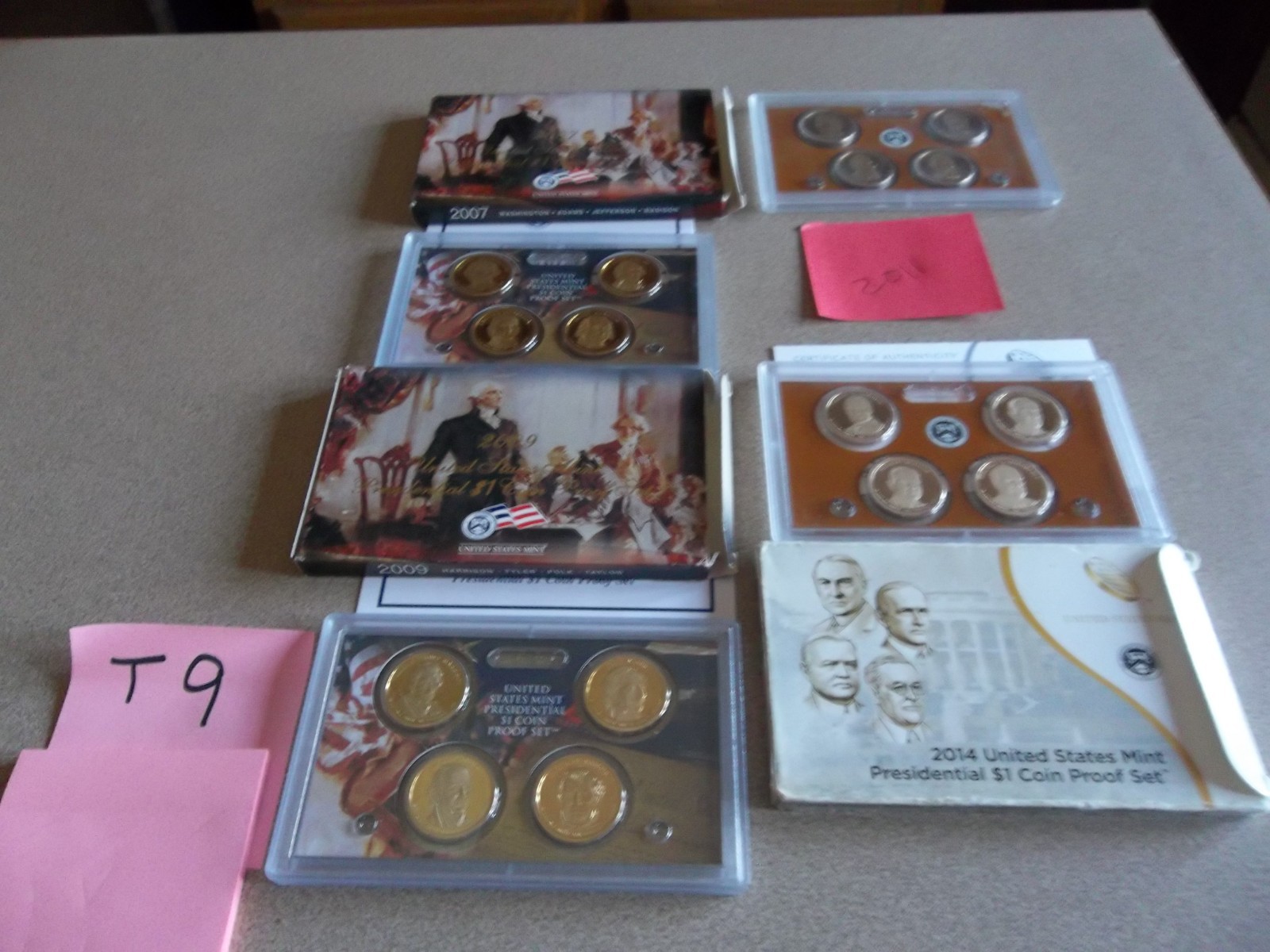 2007, 2009 ,2011, 2014 U.S.  Mint Presidential  Proof Sets  FREE SHIP!