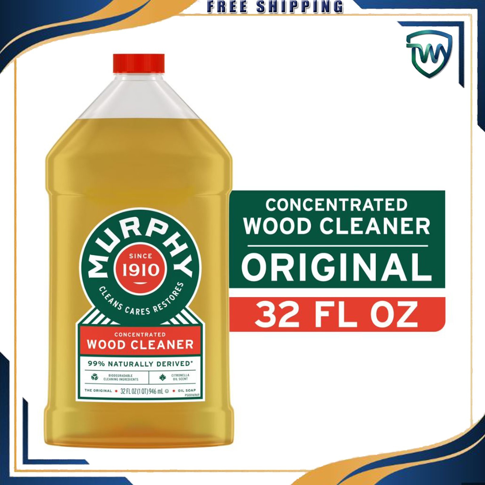 Murphy Oil Soap Wood Cleaner, Original - 32 Fluid Ounce-Free Shipping