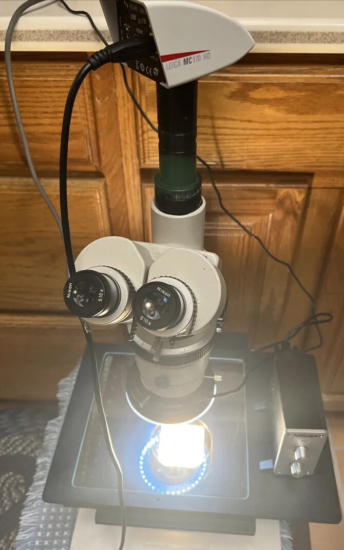Microscope Trinocular Scope Mc170 Leica Nikon SMZ-10 Stereo Digital Light