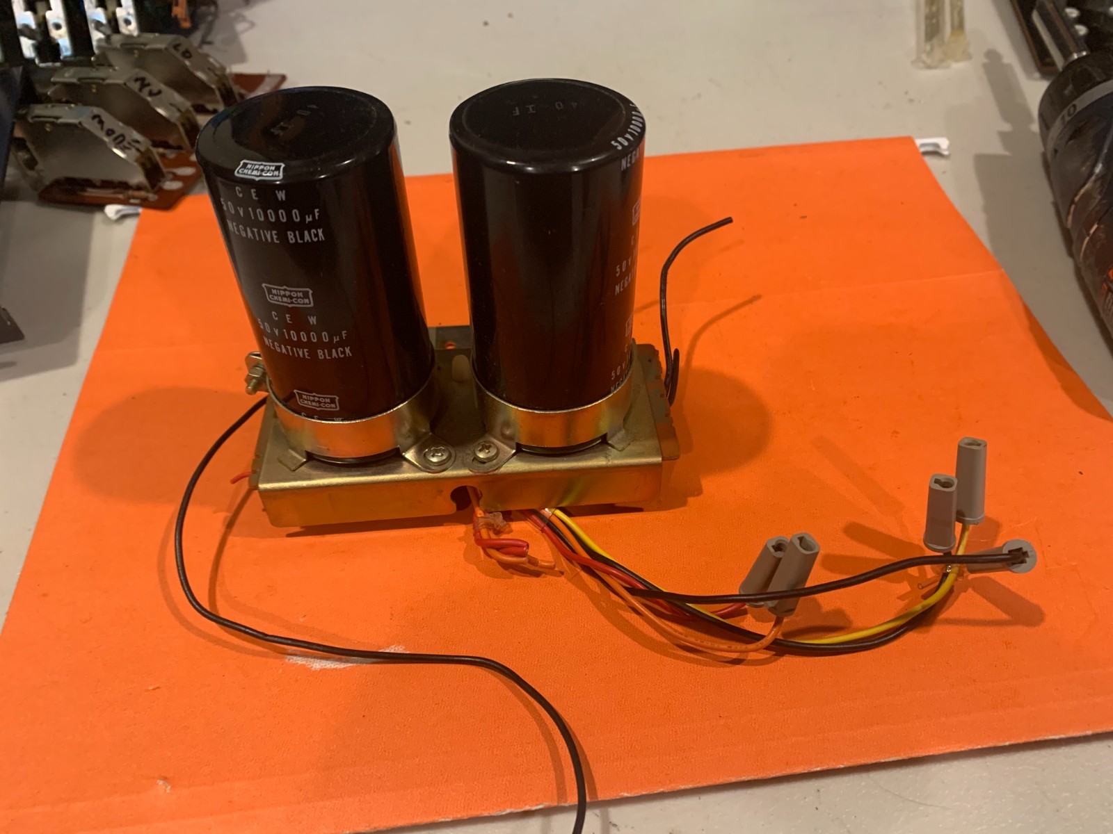 Sansui AU-7700 Integrated Stereo Amplifier - Filter Capacitors + Board