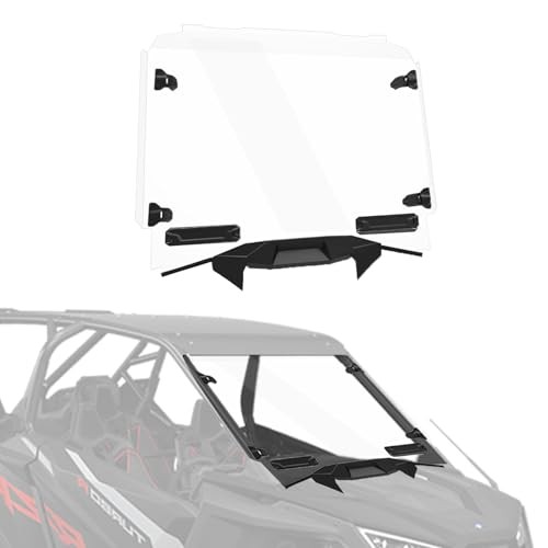 Full Windshield for RZR PRO, Clear Hard Coated Polycarbonate Vented Windscreen