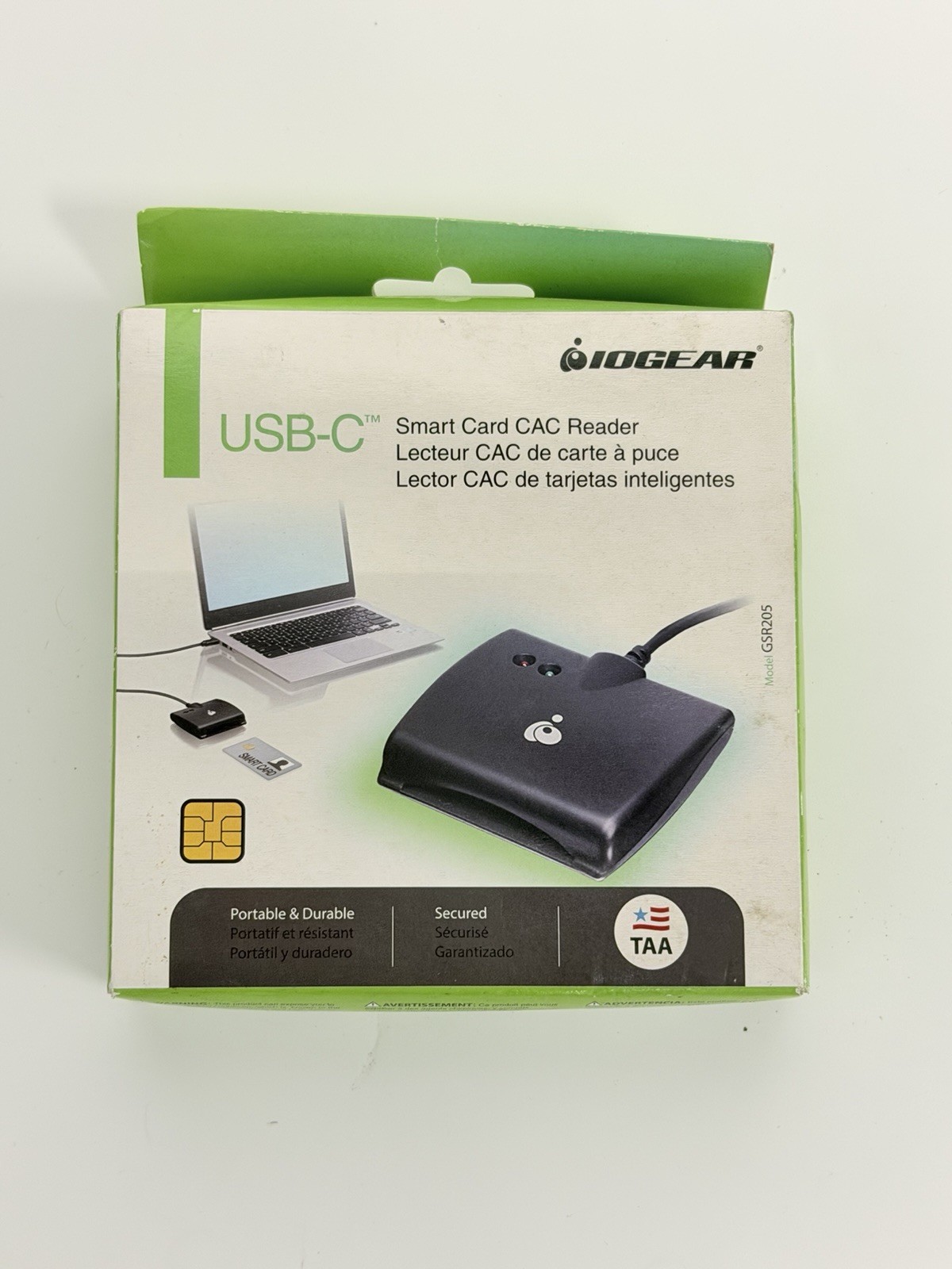 iogear usb-c smart card cac reader TAA compliant GSR205