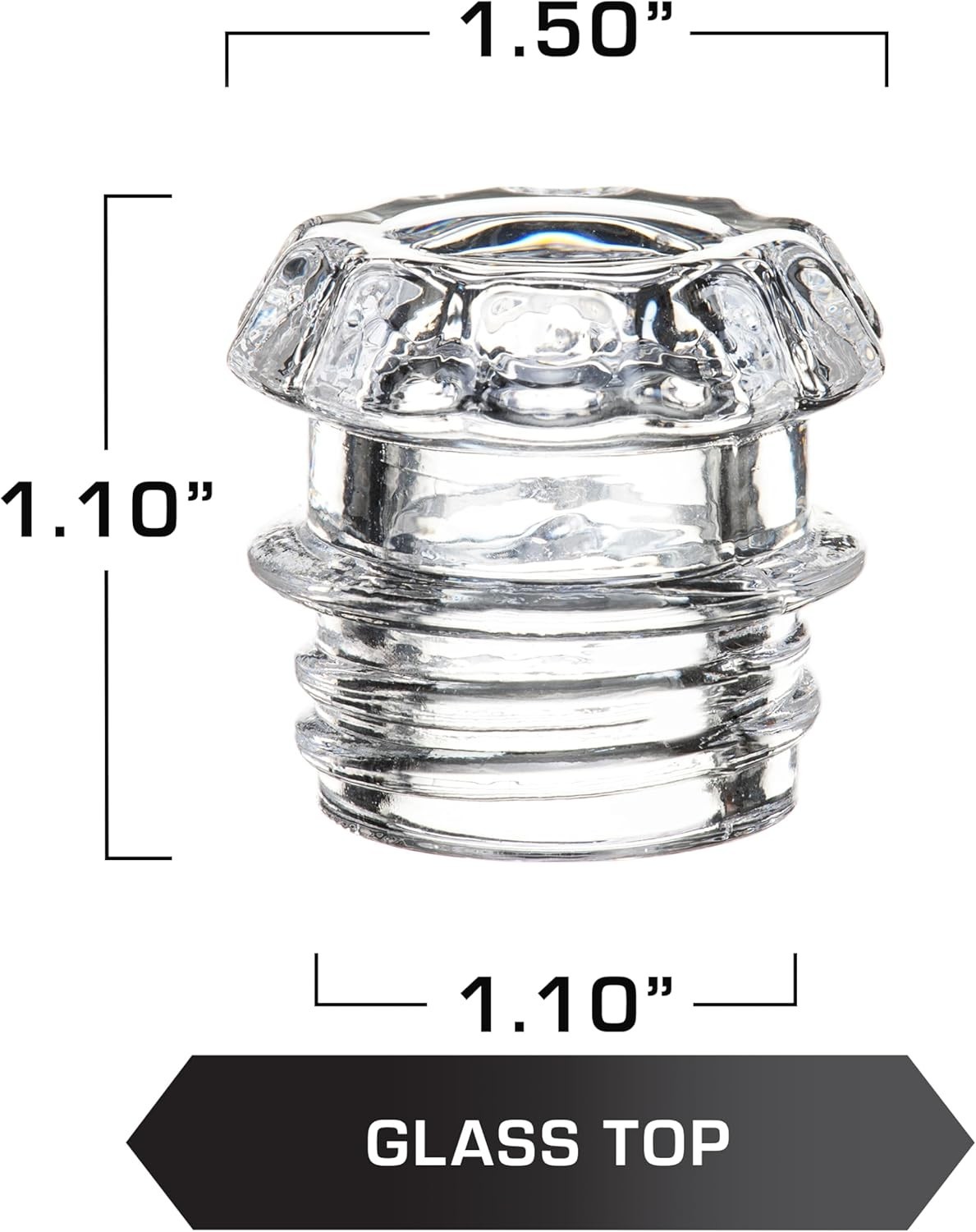 Coffee Percolator Glass Top Replacement - Pack of 2