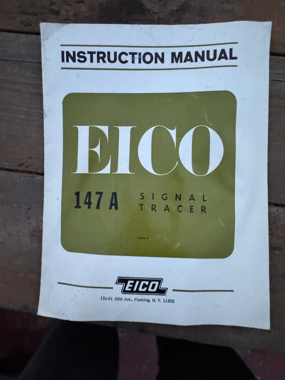 EICO 147A Signal Tracer Manual Only
