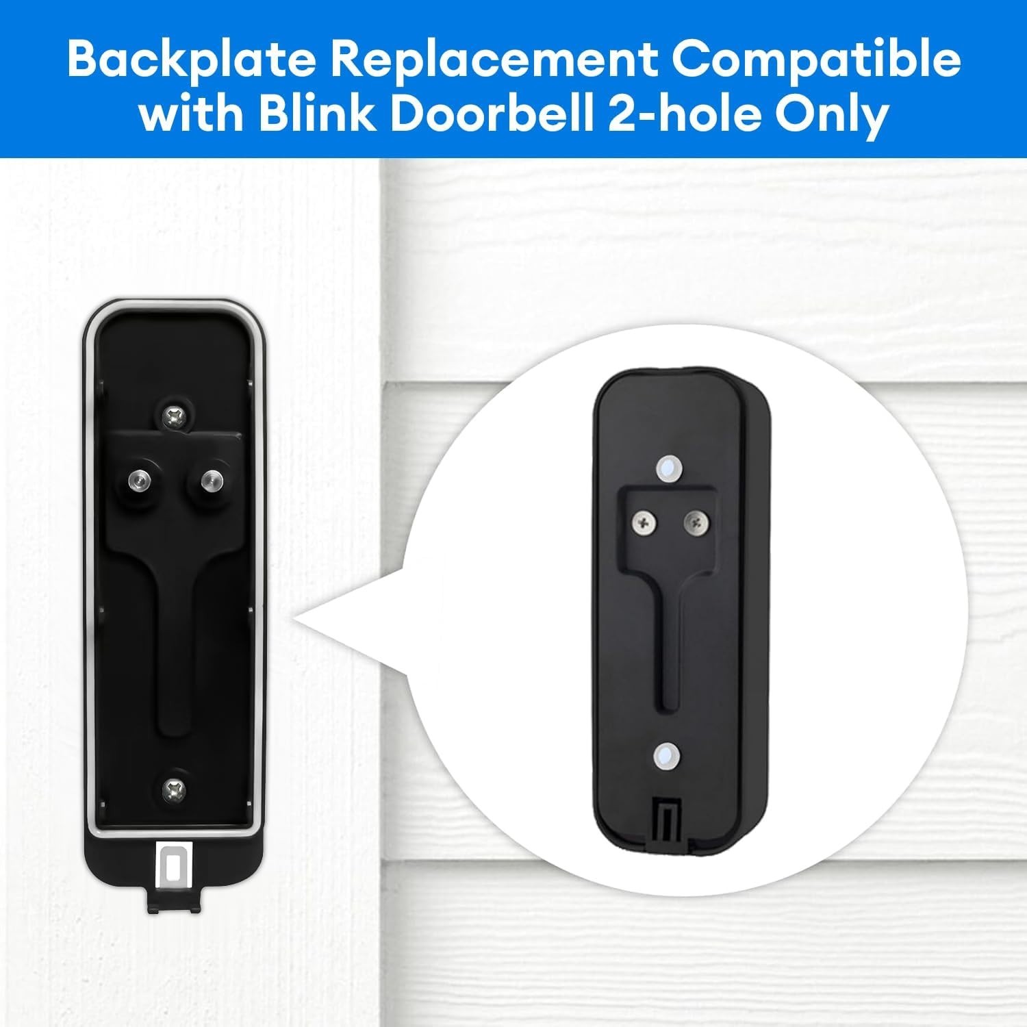 Quick Install Metal Mounting Plate for Blink Doorbell – Includes Replacement Key