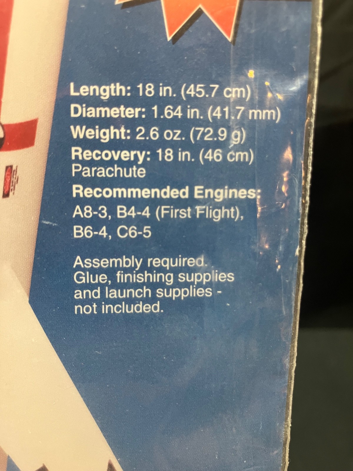 Fantastic Estes Menace Flying Model Rocket Kit #1364 -Sealed