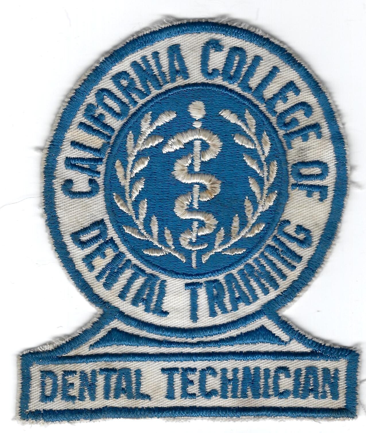 CALIFORNIA - Dental Technician Uniform Patch *VINTAGE*