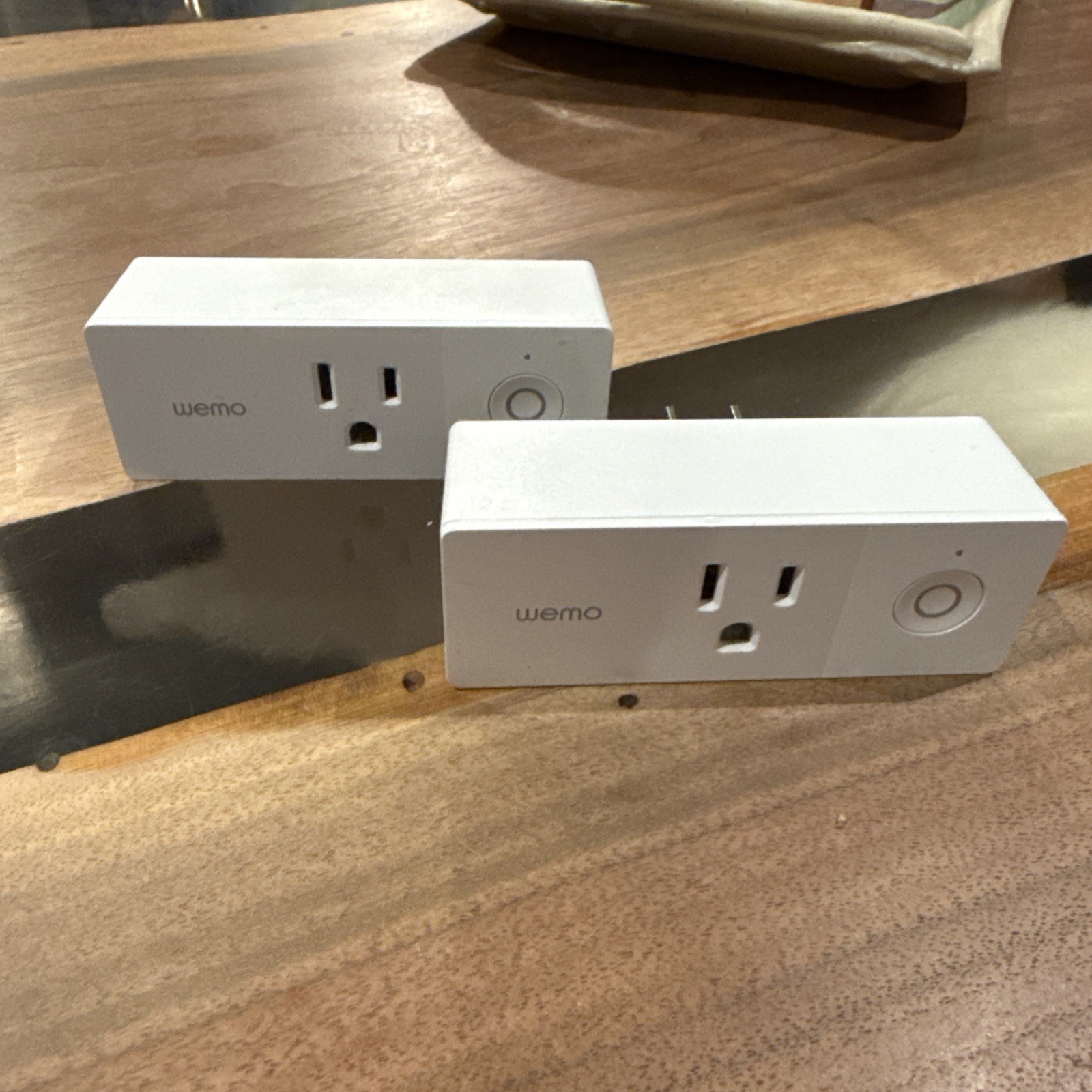 Set of 2 Wemo Mini WiFi Smart Plug Model F7C063, Good Condition, White
