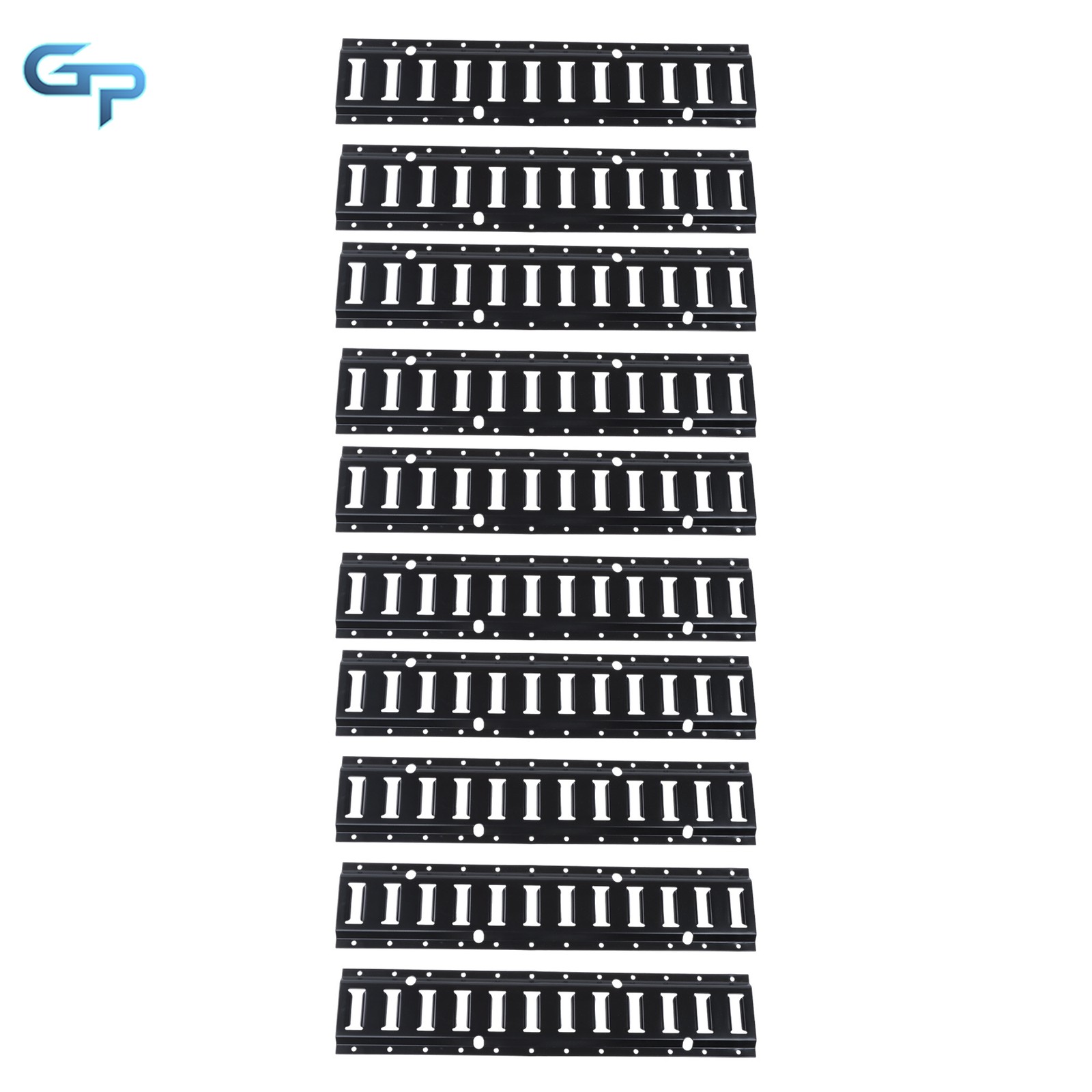 10 Pack 2' E Track Tie Down Rail Kit For RV Trailer Camper Truck