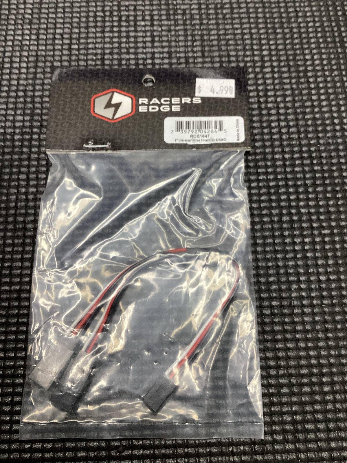 Racers Edge 1647 6" Universal Servo Y-Harness 22awg - New In Bag / Sealed