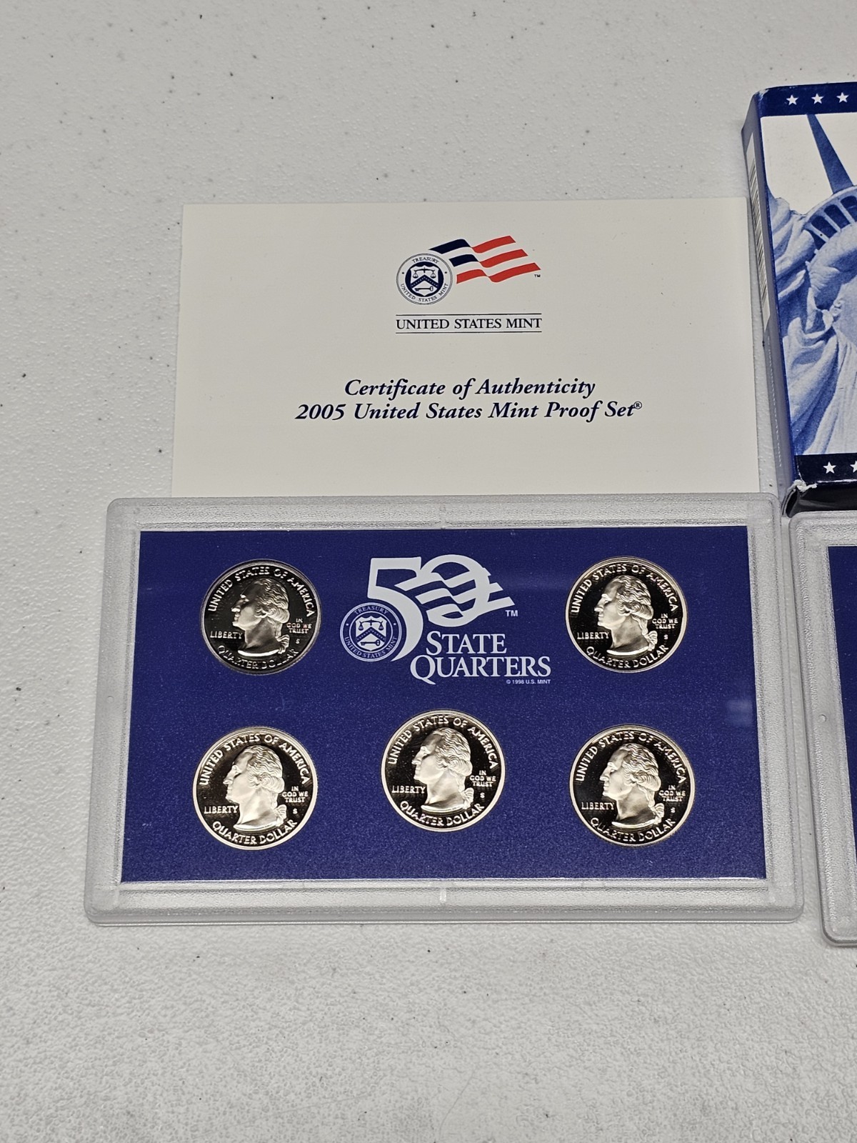 2005 Clad Proof Set U.S. Mint Original Government Packaging OGP COA
