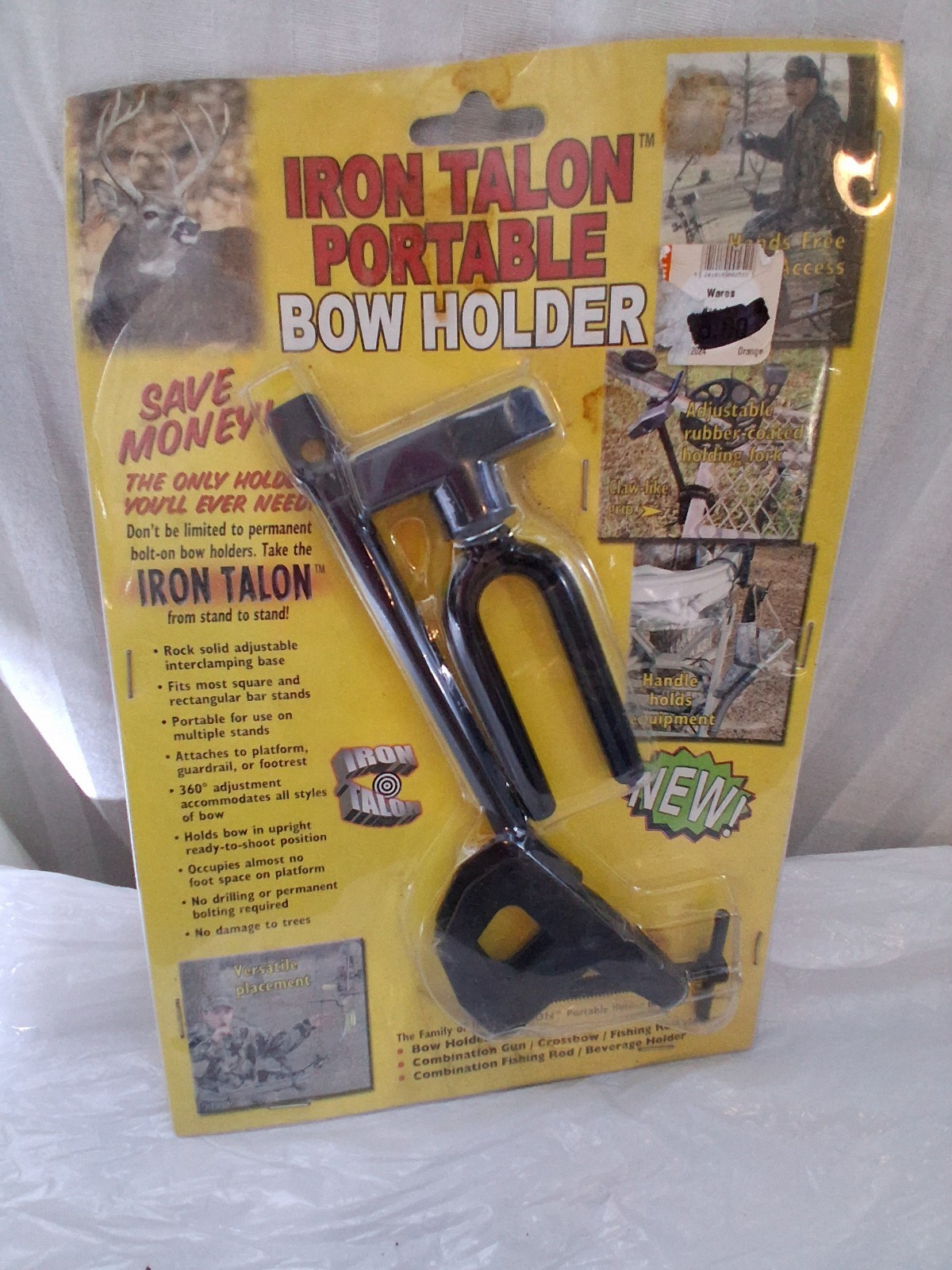 IRON TALON Treestands  Universal Bow Holder - Black NEW B42