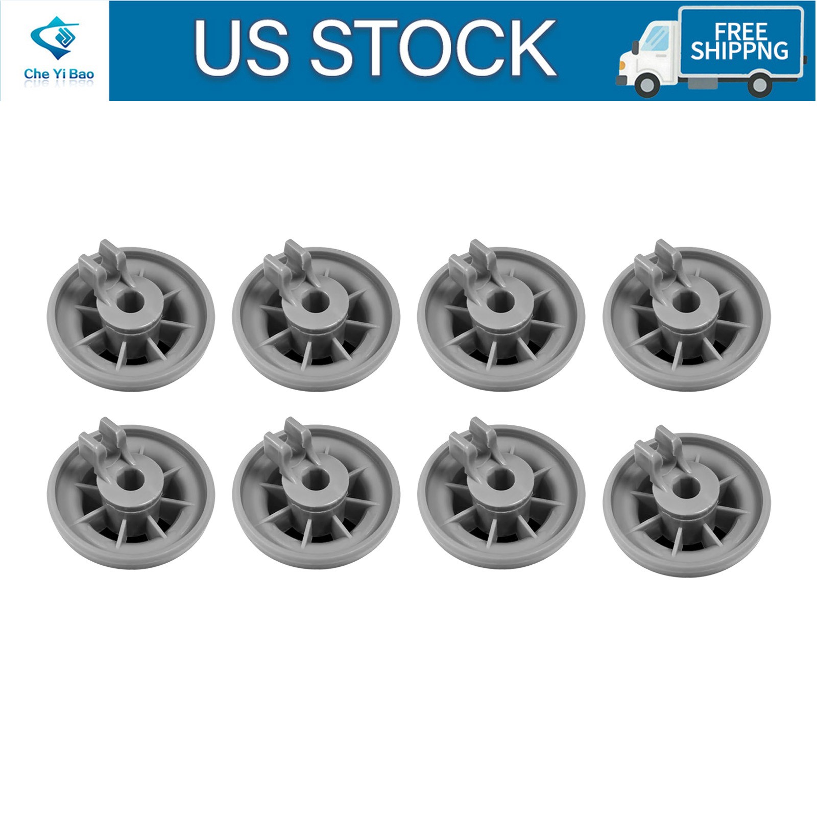 For Bosch Dishwasher Dishrack Roller 12004485 (pack of 8)