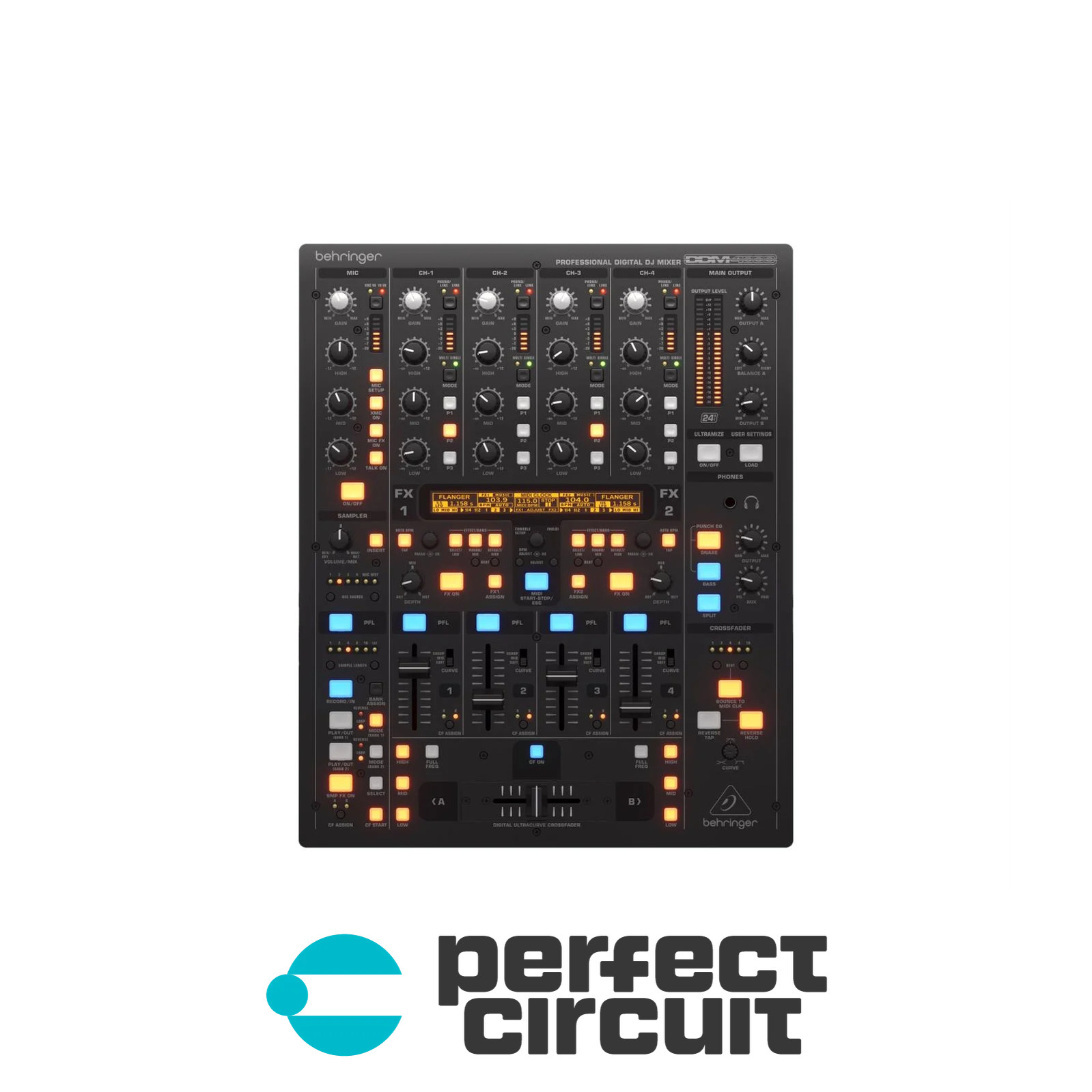 Behringer DDM4000 5-Channel Digital DJ Mixer DJ MIXER - NEW - PERFECT CIRCUIT