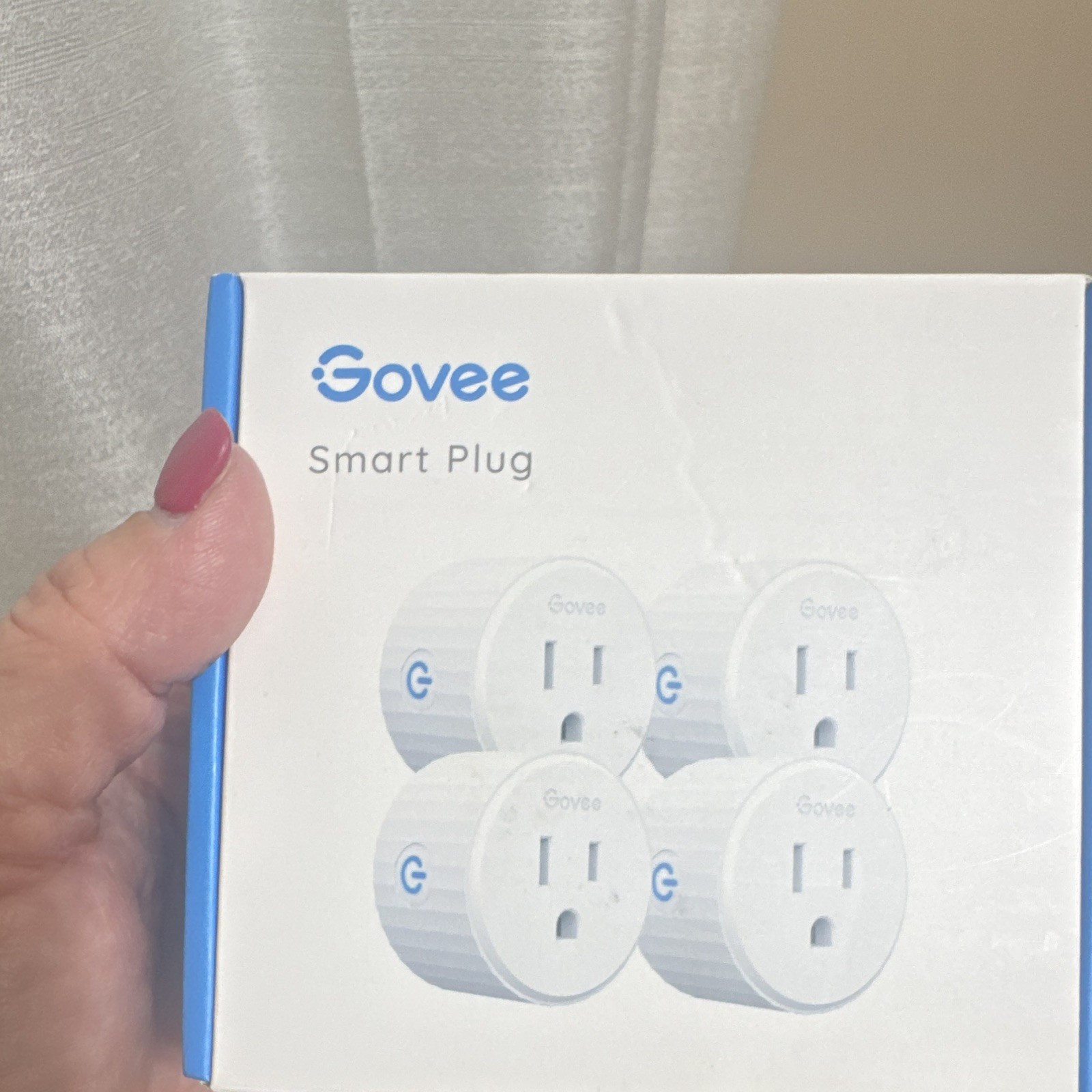 Govee Smart Plug 4-Pack Smart Plug, US Plug Type, White, 1 Outlet Each