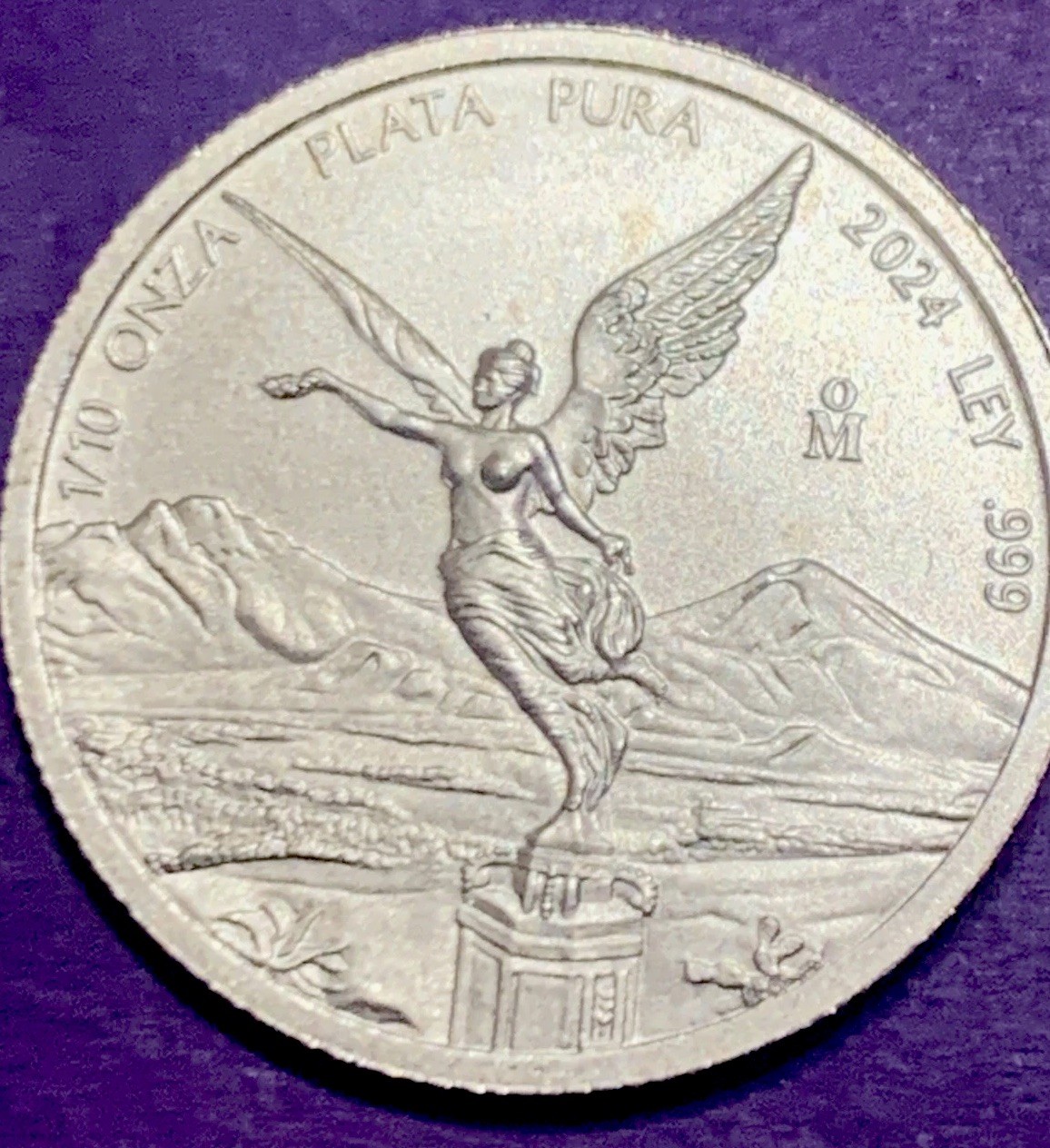 2024 1/10 ONZA PLATA PURA MEXICO LIBERTAD 1/10 OUNCE .999 FINE SILVER MEX LIBERT