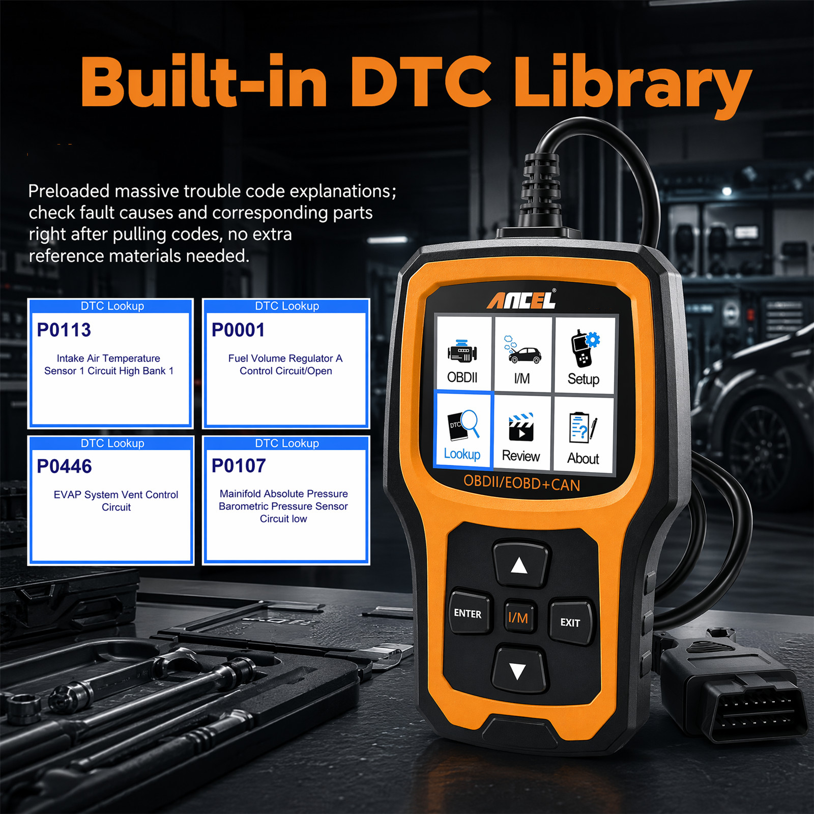 Check Engine Fault Code Reader Automotive OBD2 Scanner Car Diagnostic Scan Tool