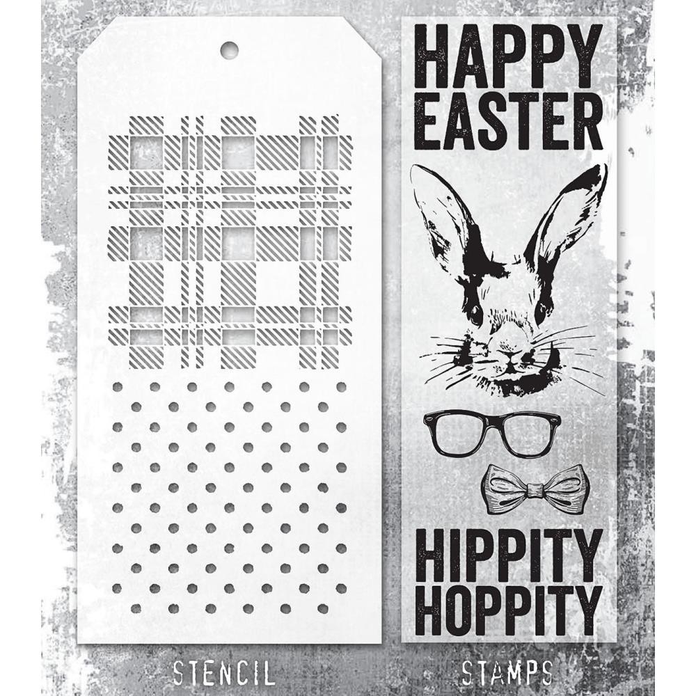 Stampers Anonymous Mixed Media Stamps & Stencil - #164, THMM164