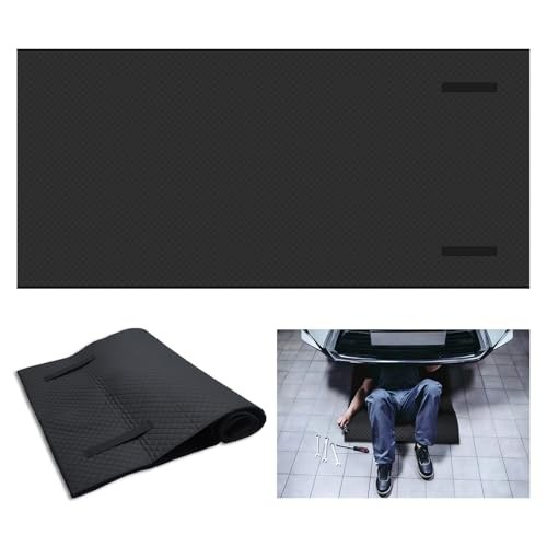 Rolling Creeper Mat, Foldable Under Car Repair Mat with Storage Bag, Portable