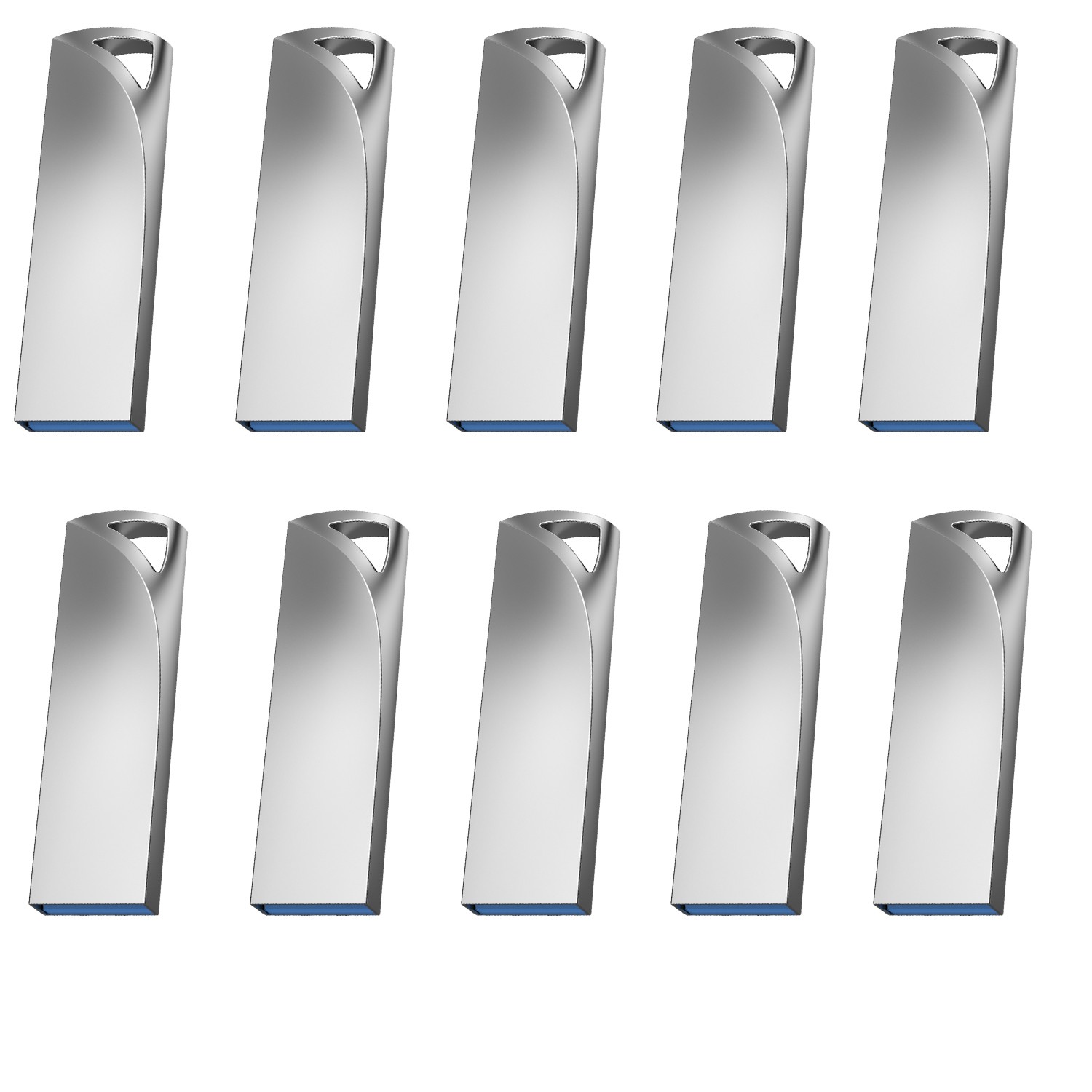 KOOTION Wholesale USB 2.0 1/5/10PCS Metal Style USB Flash Drive 32GB 64GB 128GB