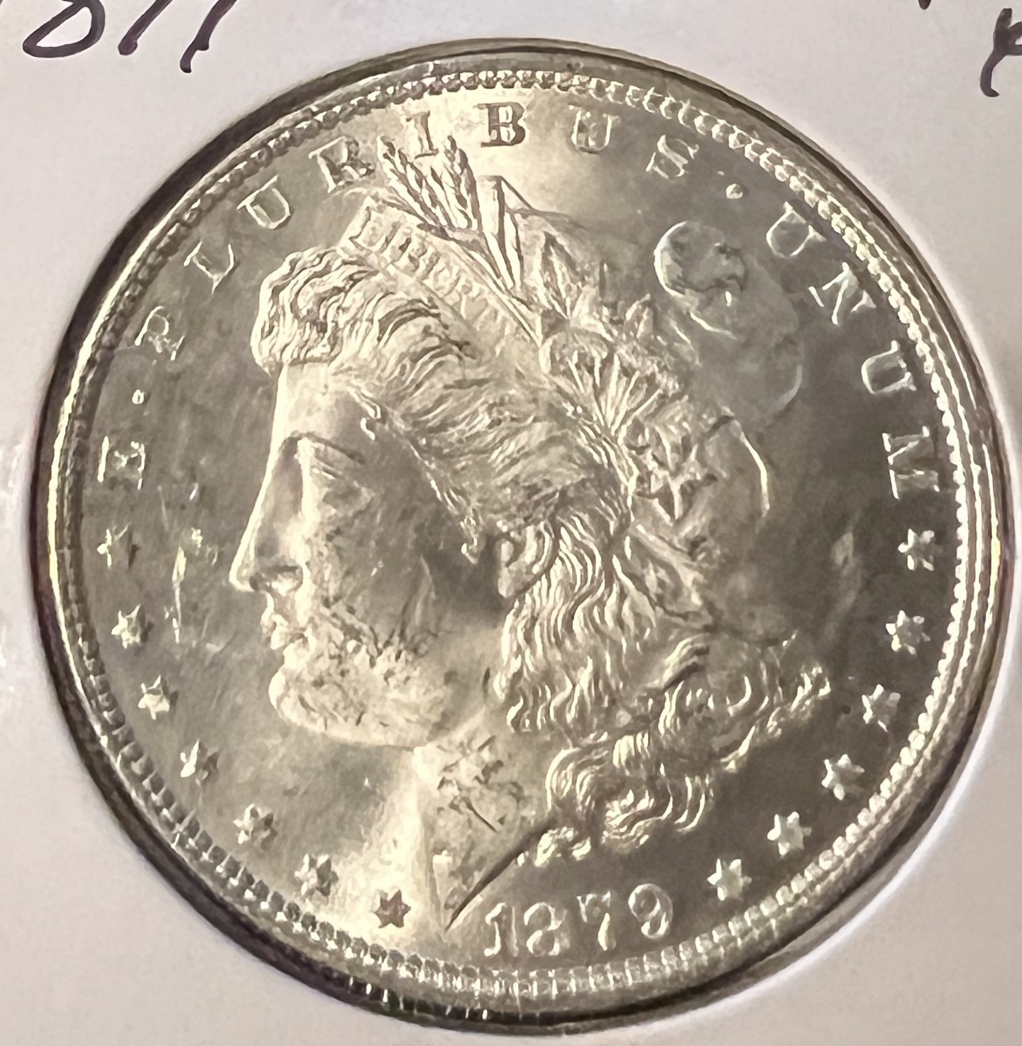 1879 MORGAN SILVER DOLLAR NICE UNCIRCULATED+++ ACTUAL COIN  #10337