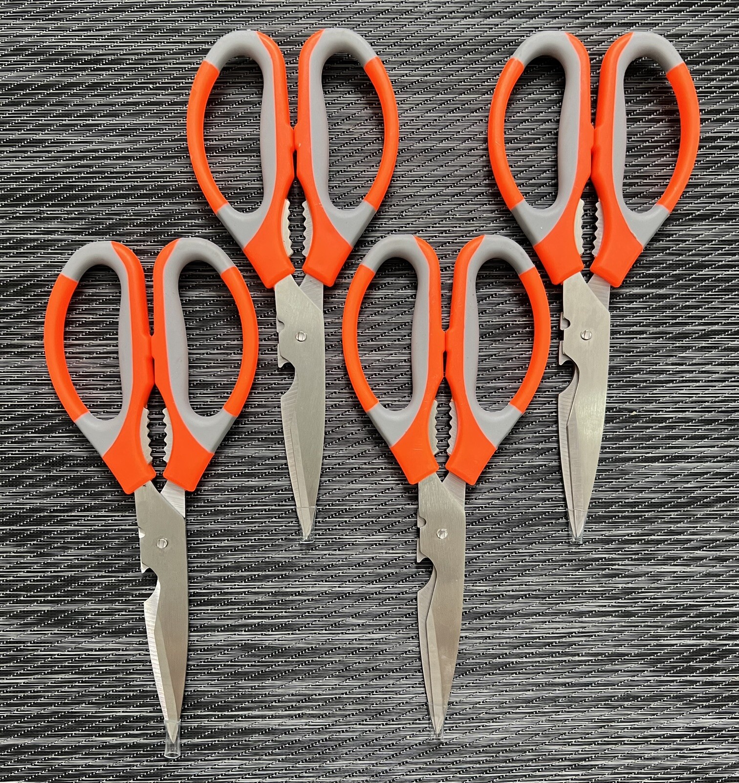 (4) Multipurpose HD Stainless Food Nutcracker Shears Scissors Cut Meat/Chicken