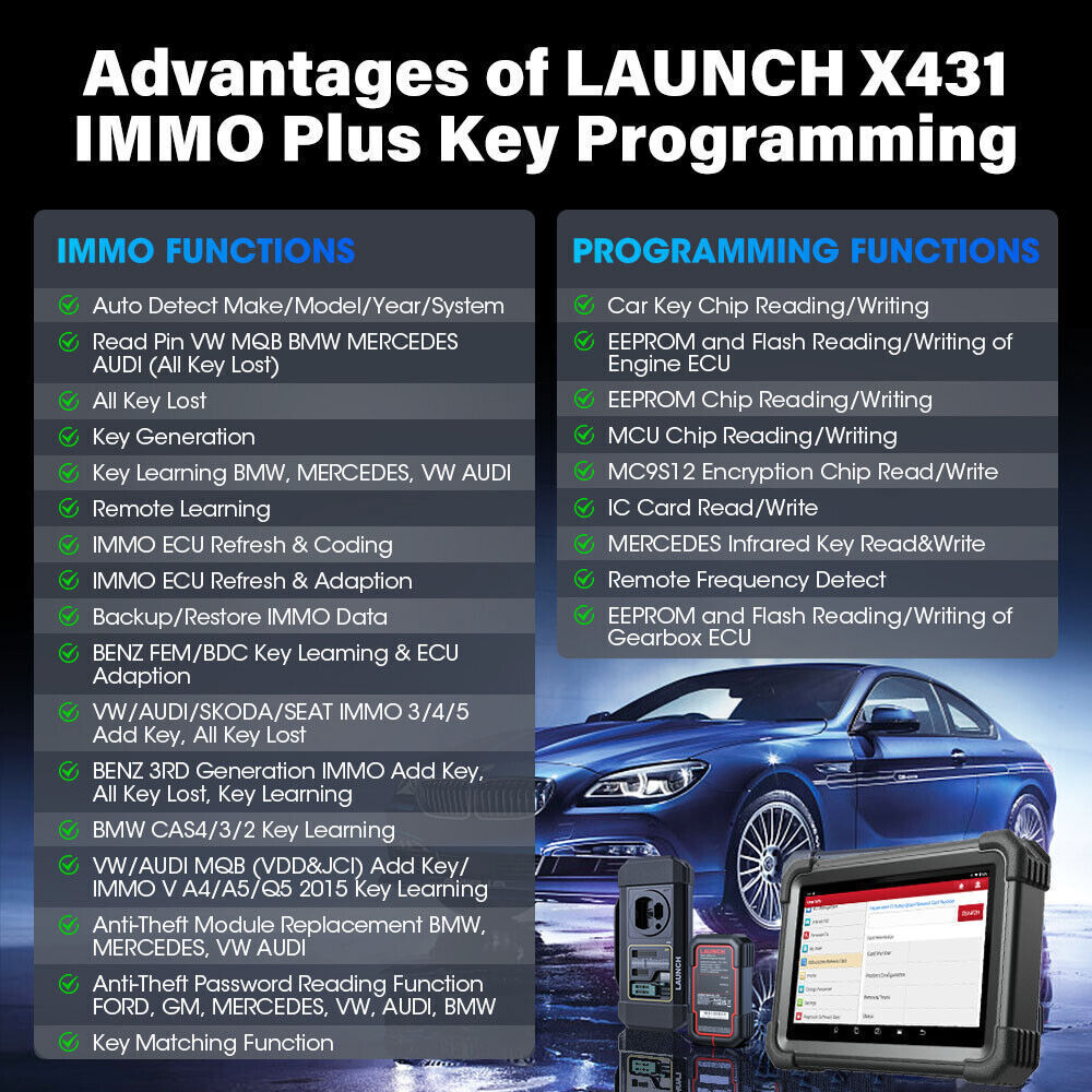 2025 Launch X431 IMMO PLUS PAD VII ECU Programming All System Diagnostic Scanner