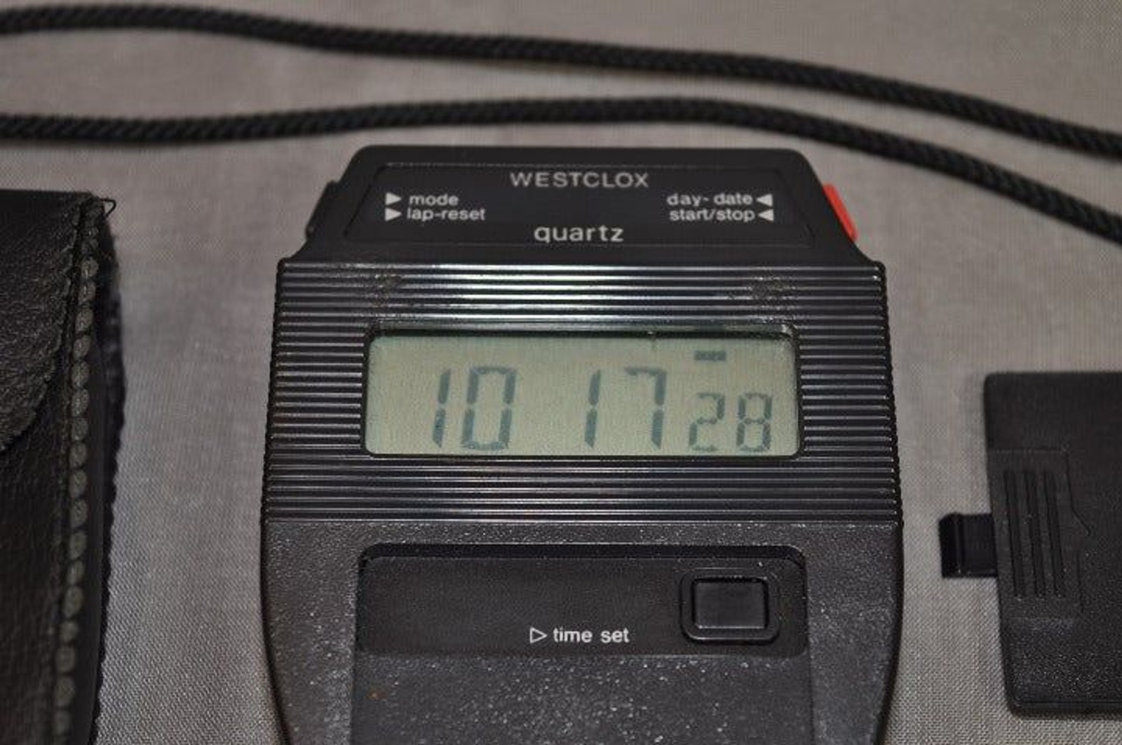 Westclox Stopwatch with Case - Clean Tested Works EUC