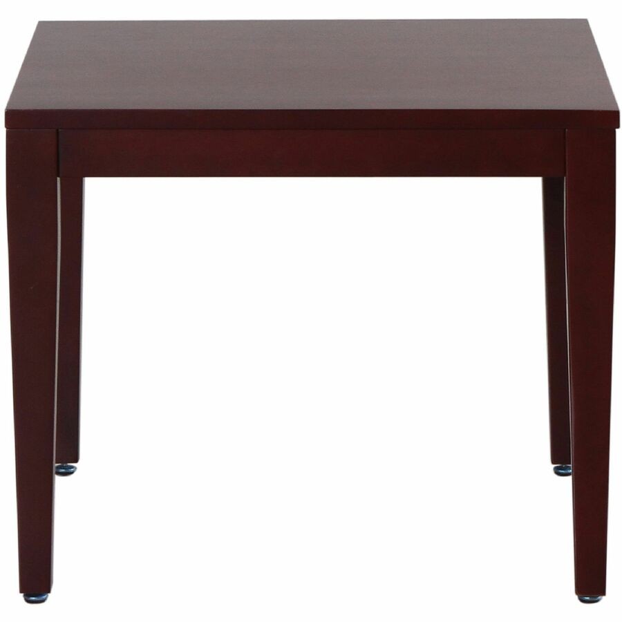 Lorell LLR59543 Mahogany Solid Wood Corner Table 23.6"