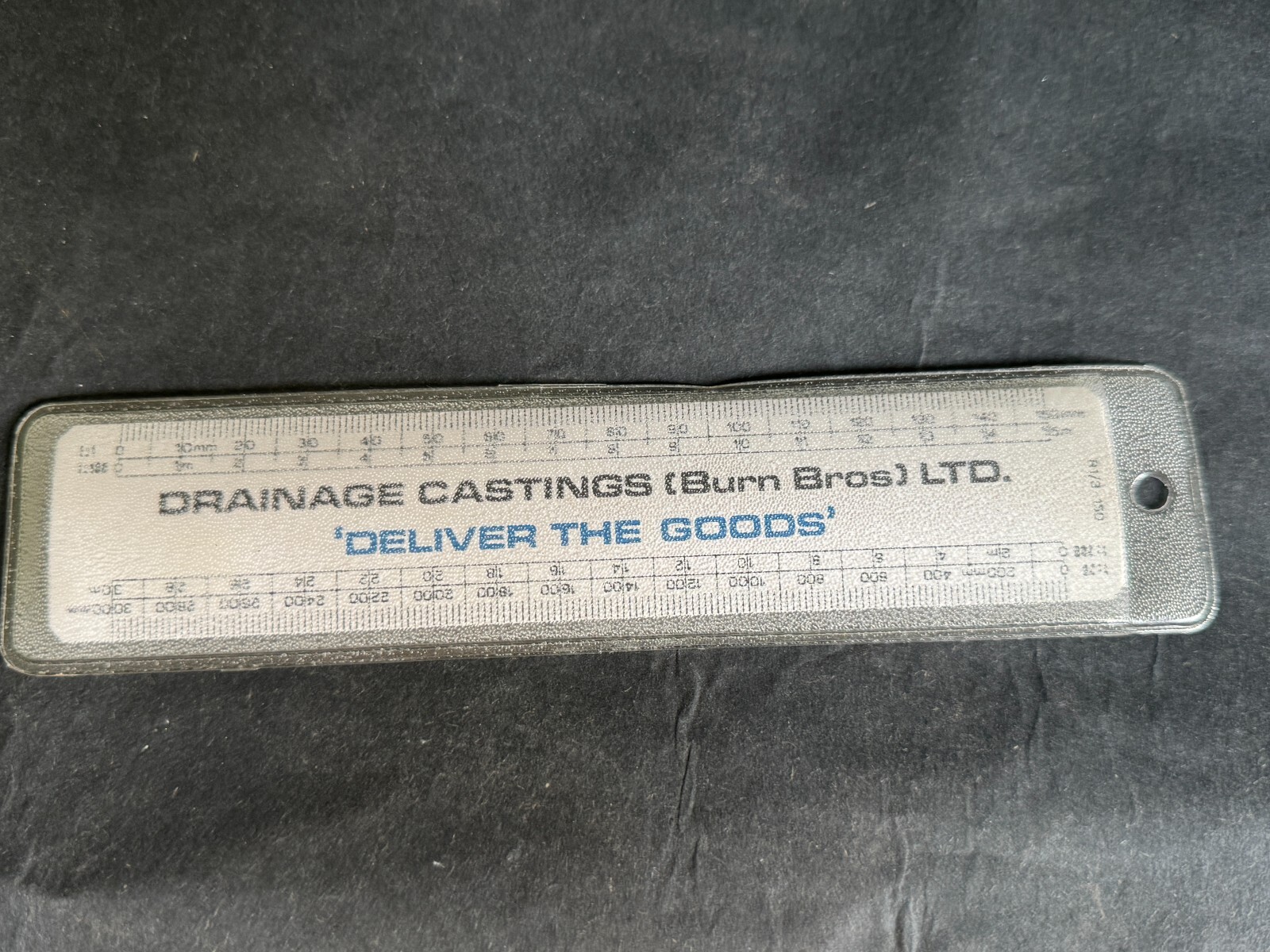VINTAGE ADVERTISING RULE RULER BURN BROS LTD DRAINAGE CASTINGS