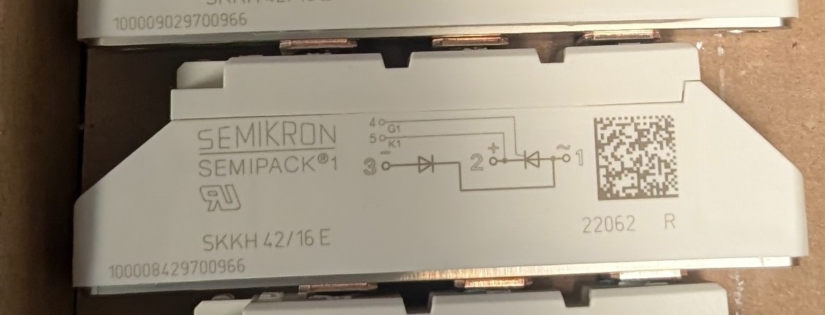 NEW Semikron Thyristor SKKH42/16E Power Module Supply SKKH 42/16 E , 07897922