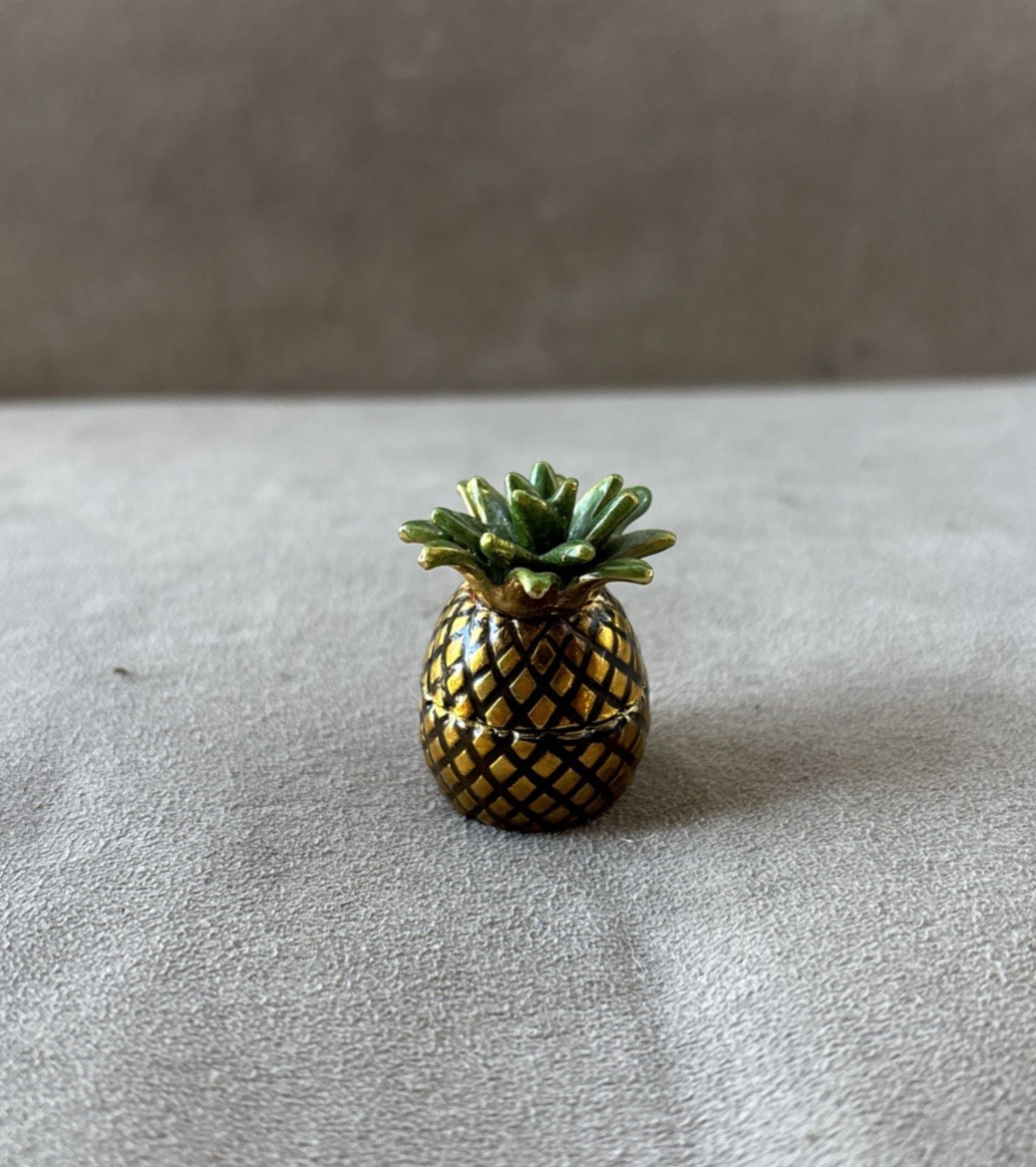 Art Form Trinket Box Pineapple 1.5"