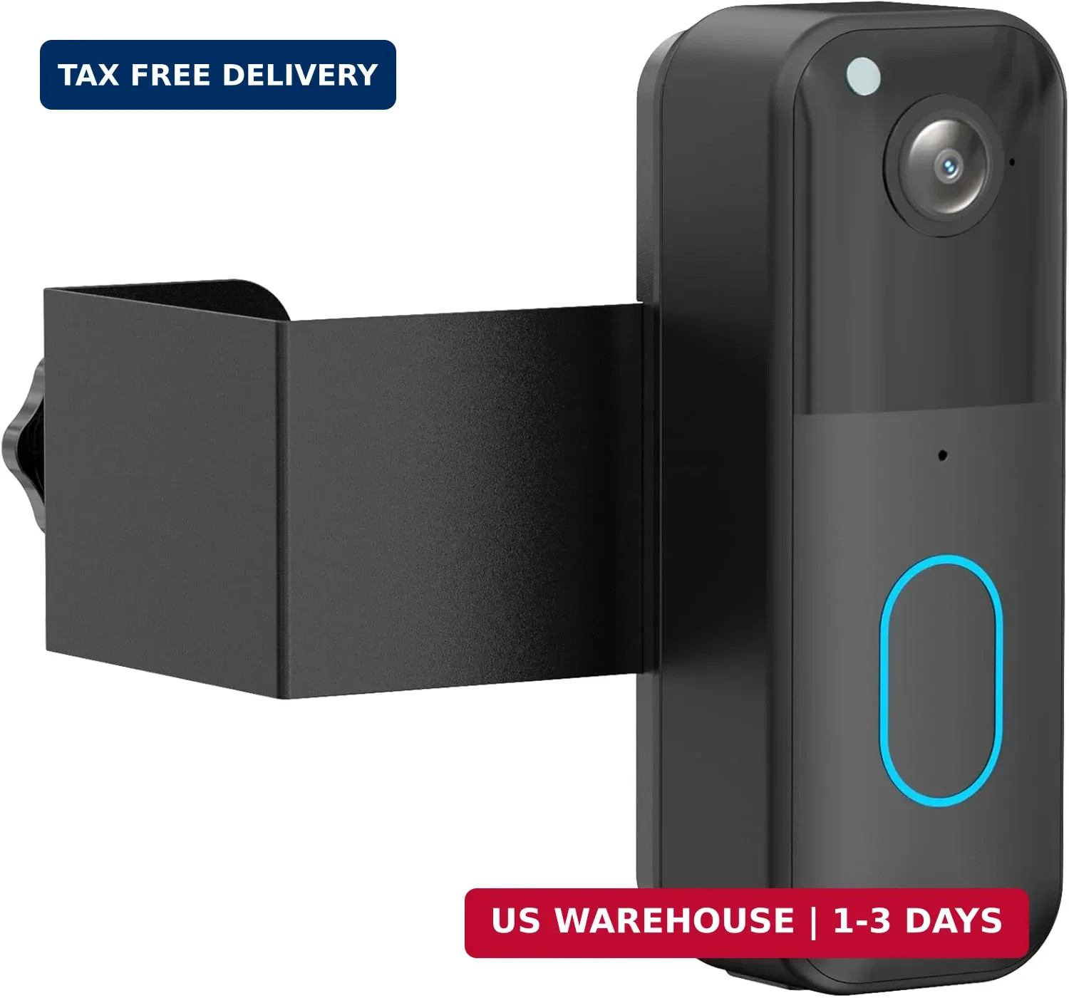Anti-Theft Blink Doorbell Mount, Drill-Free Door Mount for All-New Blink Video D
