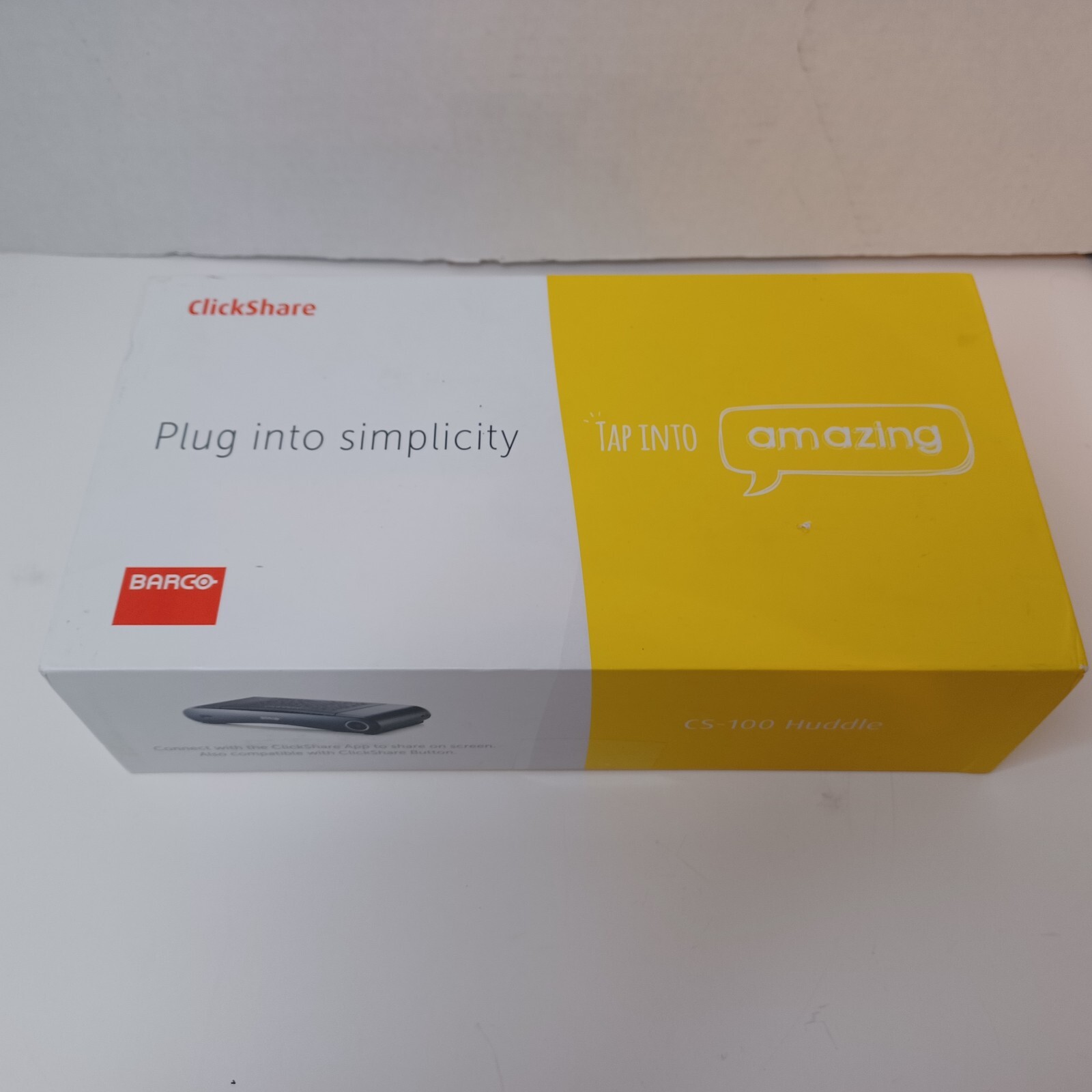 BARCO R9861510HN CS-100 Huddle Wireless Presentation System, Black