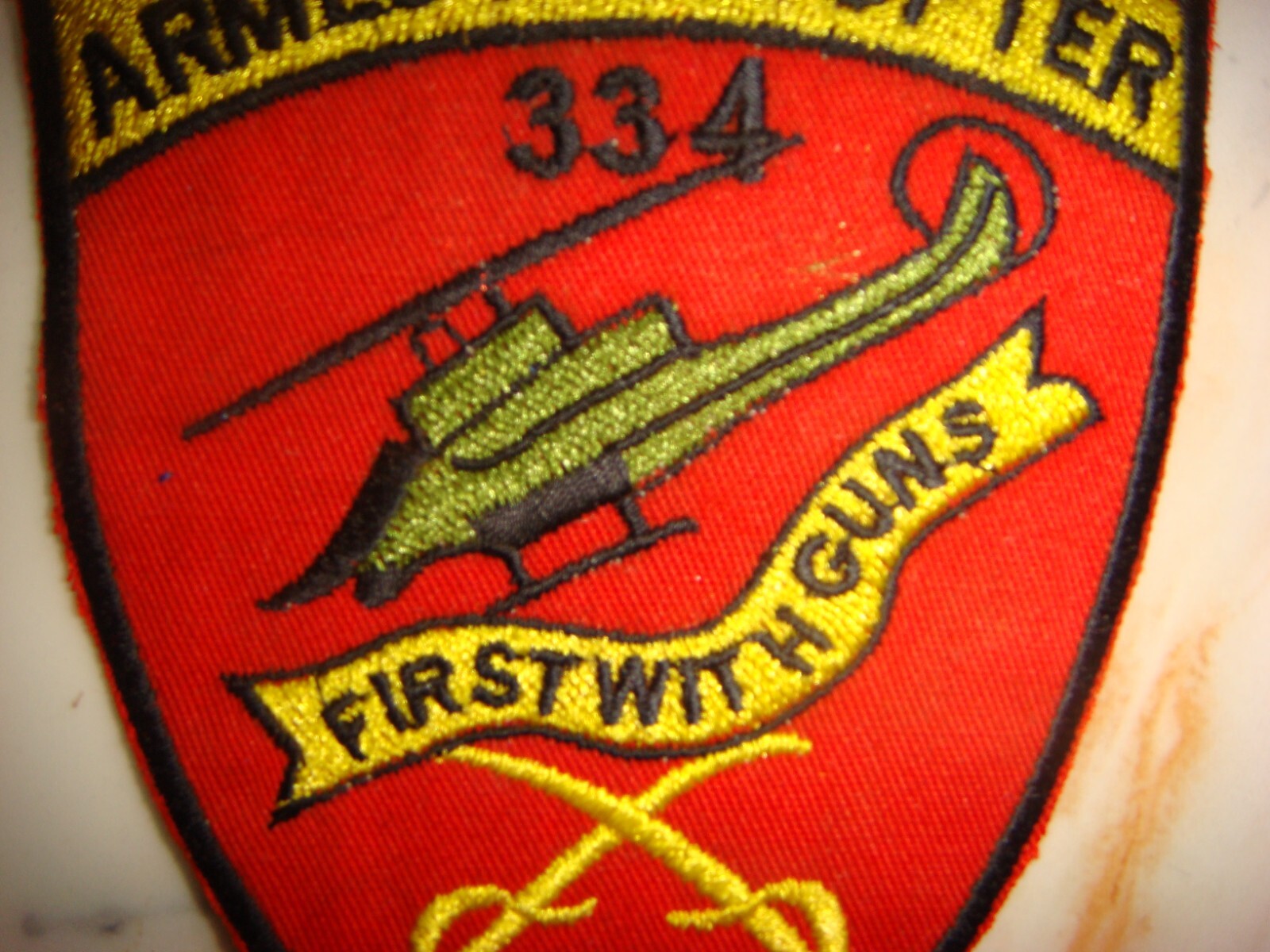 US 334th ARMED HELICOPTER UTT, VIETNAM WAR PATCH